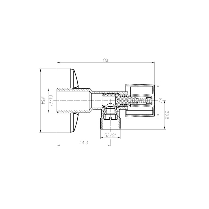 Angle Valve Set 2 Pcs
