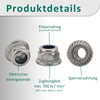 DSM - Flange Nuts M5 - A2/V2A Stainless Steel -