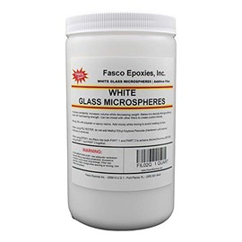 Fasco Epoxies White Glass Microspheres - Filler for Epoxy and Polyester Resin - Quart Tub