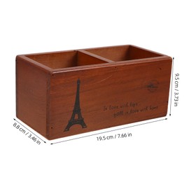 VICASKY Vintage Wooden Scissor Holder Organizer for Hairdressing Tools Multifunctional Storage Box for Salon and Home and Elegant Design for Tidy Workspaces