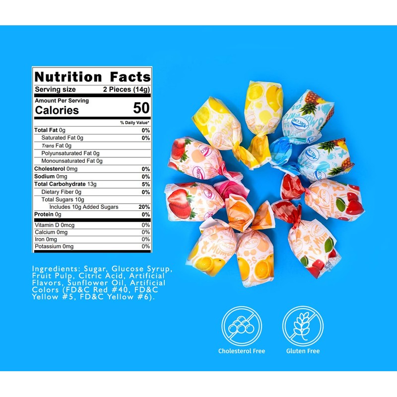 SweetGourmet Arcor Fruit Filled Assorted Bon Bon Hard Candy |