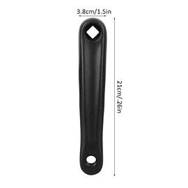 Bnineteenteam Brazos de manivela Bicicleta, Brazo Bicicleta Cuadrado Horizontal Agujero Diamante para Motor impulsión Negro Accesorios Modificados para Bicicletas Eléctricas