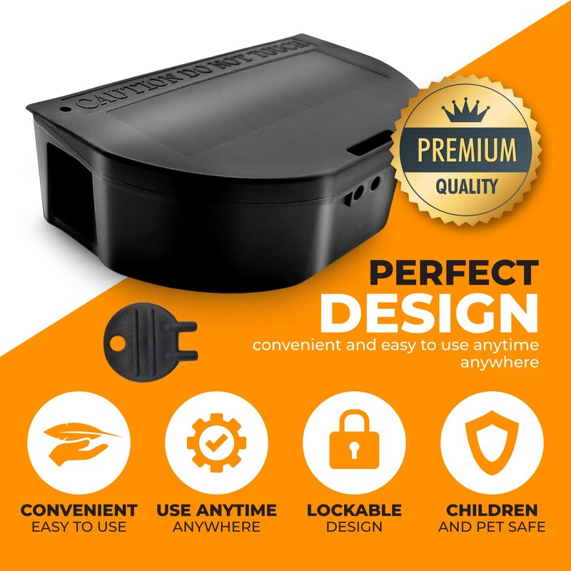 8 Pack - Mouse Bait Stations – Mice, Chipmunk or