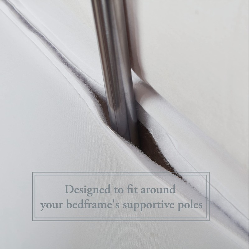 Bed Maker's Wrap-Around Microfiber Bed Skirt for Adjustable Beds, Tailored