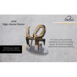 Choixe LOVE Sign Home Decor. Stylish Tabletop Decor. Handcrafted, Eco-Friendly.