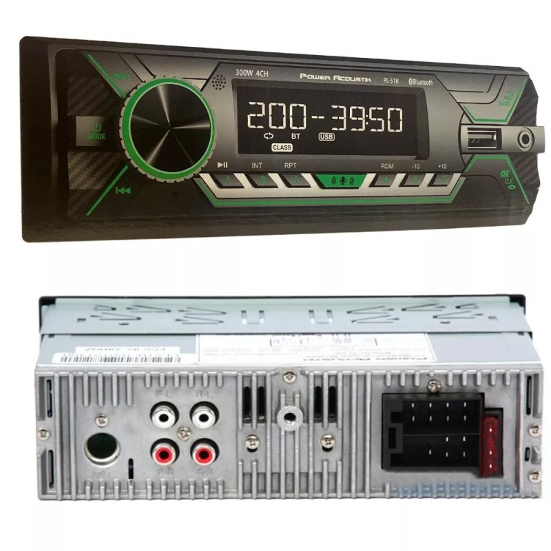 Power Acoustik PL-51B Bluetooth Media Player Car Stereo kit &