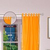 Indian Selections Mustard Tab Top Sheer Sari Curtain/Drape/Panel - 60W