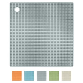 OGGI Silicone Pot Holders for Kitchen – Heat Resistant to 500°F, Non-Slip Textured Grip, Water Resistant, Durable 7"x7" Pot Holders for Hot Pans and Dishes, Dishwasher Safe Silicone Potholders