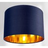 Contemporary and Chic Midnight Blue Cotton 10" Table or Pendant