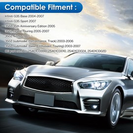 Driver Side Power Window Switch Front Left Compatible for Infiniti G35 2004-2007 Nissan 350Z 2003-2007, w/Hummer H2 Fitment Replaces OE 25401CD000, 25401CD010