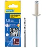 Rapid Blind Rivets Aluminium White Diameter 4.8 mm 6-9 mm