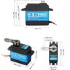 ZOSKAY 35kg high Torque Coreless Motor servo Metal Gear Digital
