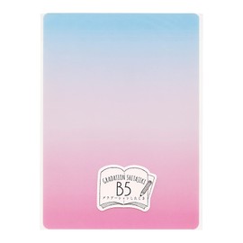 Kyoei Plastics GS-B5-01 135255 Color Gradation Pencil Board, Color: Blue Pink, Size: B5