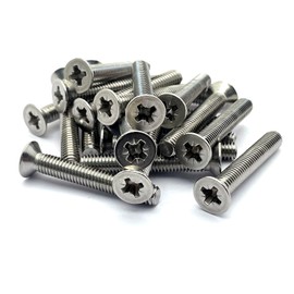 M6 x 40mm Countersunk Machine Screw DIN965 - A4 (316) Stainless Steel (Pack of 20)