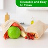 EVANTHI Reusable Produce Bags Set of 3 – Durable Mesh