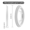 2Packs Molded Nylon Ceiling Medallion for Light Fixtures and Ceiling