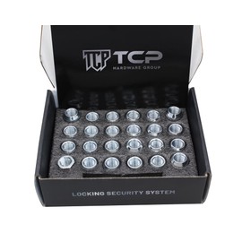 TCP Hardware Group Zinc 9/16-18 Open End Bulge Acorn Lug Nut Pack, Compatible with 2009-10 Dodge Dakota 2003-09 Durango 2002-11 Ram 1500/ Aftermarket Rims, Set of 24