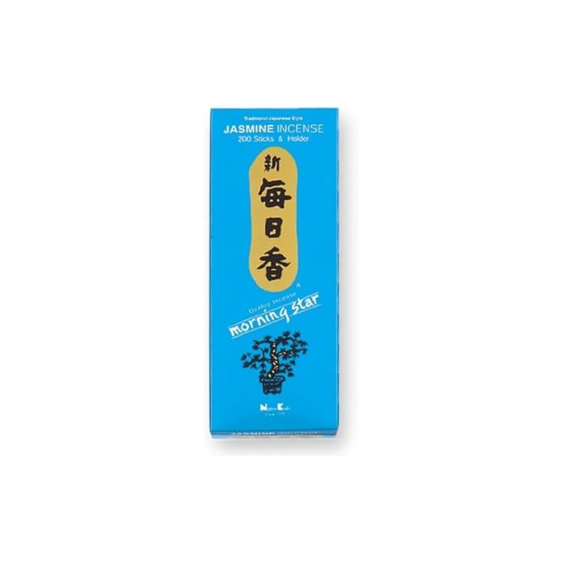 Nippon Kodo Morning Star Jasmine Incense Sticks, 1 Pack (200