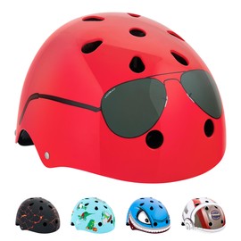 Hornit Kids Bike Helmet | Kids Helmet | Child Bike Helmet | Bike, Skateboard, Skating & Scooter Helmet | BMX Helmet Kids | Toddler Bike Helmet | Multi-sport Helmet | (Medium, Aviator)