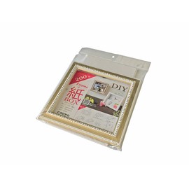 Daisen P002P0201 Picture Frame, Cazaro Frame + Paper Box, 7.9 in (200 mm) Size, Champagne White
