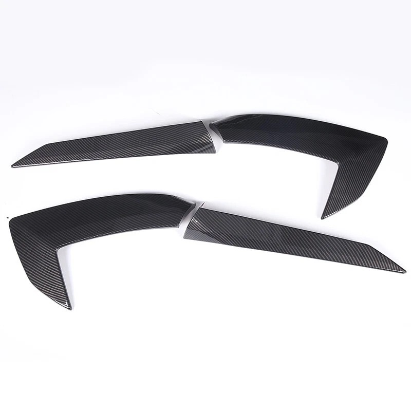 MODY 4PCS ABS Carbon Fiber Door Handle Trim Cover For