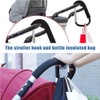 Shengsenfu 2 Pack Stroller Hooks,6.3" Large Stroller Clip, Big Cara