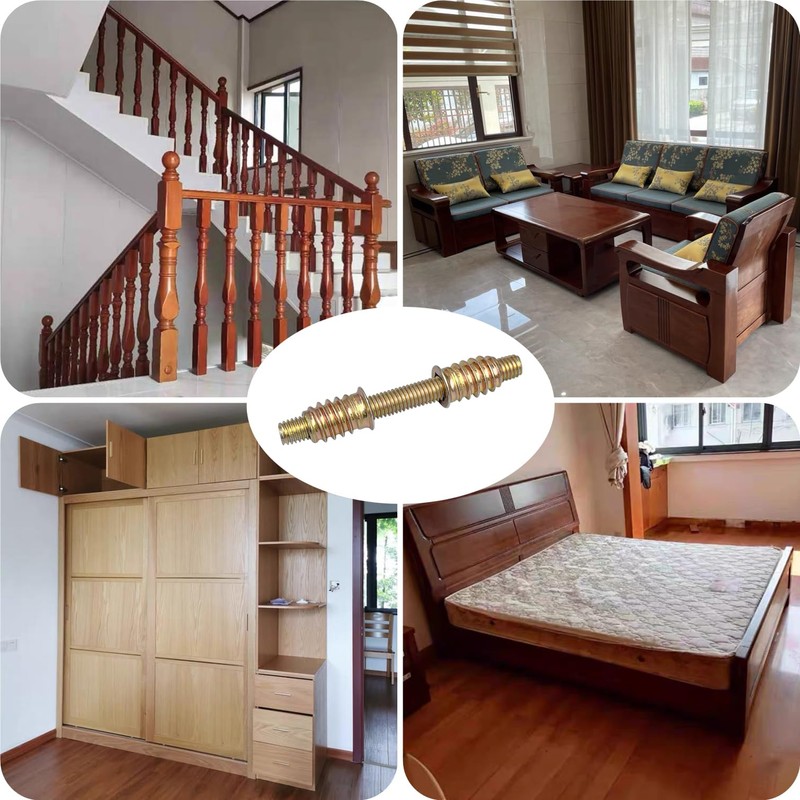 10 PCS M8 x 80mm Fully Threaded Screw Rods with