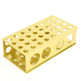 Test Tube Rack Test Tube Holder 32 Holes Stainless Steel Test Tube Holder 8 mm 12 mm 17 mm 30 mm Multiple Holes Laboratory Test Tube Stand Laboratory Supplies for Centrifuge Tubes