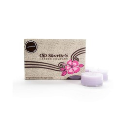 Pure English Lavender Tealight Candles Multi Pack (12 Purple Highly Scented Tea Lights) - Made with Essential & Natural Oils - Clear Cup for Beautiful Candlelight - Flower & Floral Collection