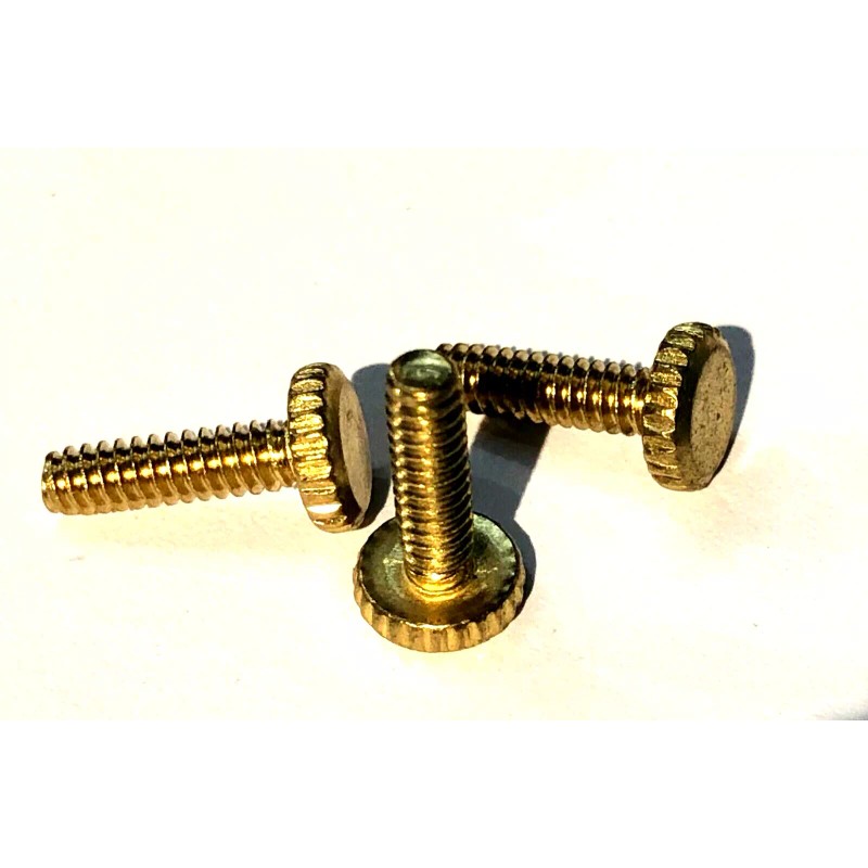 LOT OF 3 BP STEEL KNURLED HEAD THUMB SCREW #8/32