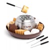 Nostalgia Indoor Electric S'mores Maker with Roasting Forks and Compartment