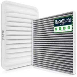 Dacall Activated Carbon Cabin & Engine Air Filter Set fit for Mitsubishi Outlander (2014-2020), Outlander Sport/RVR (2013-2025), Lancer 2.0L/2.4L (2013-2017), Replacement CF10140, CA10910