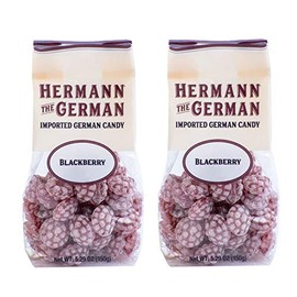 Hermann the German Hard Candy - Bavarian Imported - Pack of 2 (Blackberry)