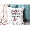 Cushion with Cushion Filling with Saying "Allerbeste Patentante - Best