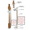 Safety Innovations No Hole Stairway Baby Gate Mounting Kit -