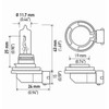 HELLA H9 2.0TB High Performance Bulb, 12V, 65W, 2 Pack