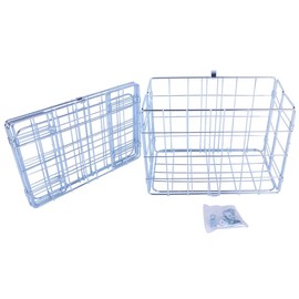 Wald 582 Rear Folding Bicycle Basket (12.75 x 7.25 x 8.5, Silver)