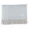 Sferra Celine Herringbone, 100% Cotton Throw Blanket - Silver Sage