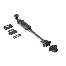 A29 Door Slide Bolt Latch, 12 X 1 1/4 Inches, Sliding Cremone Bolt Cabinet Hardware, Surface Door Lock Latch for Gates, Cabinets and Doors, Oil Rubbed Bronze