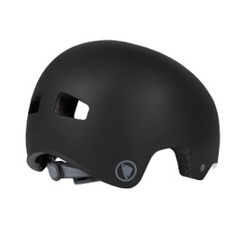 Endura Men's PissPot BMX Cycling Helmet | Lightweight Construction | External Vents | Micro-Adjustment Fit, Matt Black, S-M