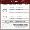 Softalker Christmas Tablecloth Rectangle 60x84 Inch, Winter Xmas Snowman Truck