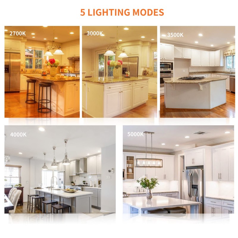 Meconard 6 Pack 4 Inch LED Recessed Ceiling Light with