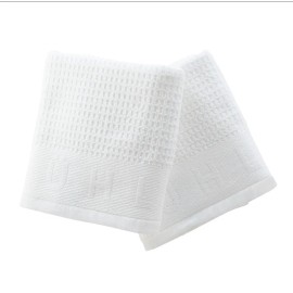 MÜHLE ‘Waffle Pique' Shaving Towels Luxury Shave Accessory 60 x 45cm 2 Pack Gift