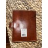 Eccolo Passport Holder World Traveler vegan leather stamped NEW