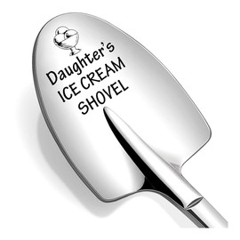 Daughter Gift Spoon from Mom Dad to My Daughter's Ice Cream Shovels for Daughters Ice Cream Lover Gift Ideas for Daughter Christmas Birthday Gifts Engraved Dessert Spoon
