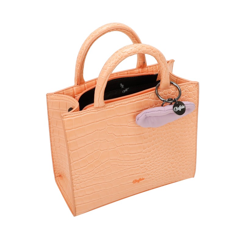 Big Boxy Collection Croco Orange Tan