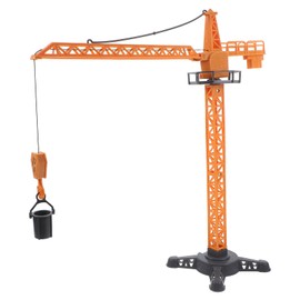 Sewroro Crane Truck Toy with Movable Parts 14.96 Inch Plastic Construction Crane Truck for Boys Stem Engineering Playset Enhancing Creativity and Motor Skills