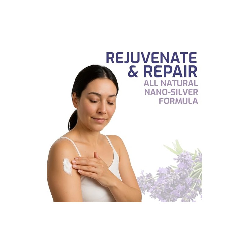 American Biotech Labs Silver Biotics Advanced Healing Skin Cream Lavender
