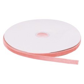 sourcing map Velvet Ribbon 3/8 Inch x 25 Yard Single Face Spool Silky Velvet Fabric for Bouquets DIY Crafts Gift Wrapping Wedding Party Deep Pink