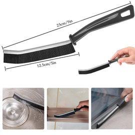 4PCS Crevice Cleaning Brush, Hard Bristle Crevice Cleaning Tool, Multifunctional Gap Cleaning Brush, Grout Lines Cleaning Brush, Thin Cleaning Brush for Tight Spaces, Tracks, Sinks, Bathroom, Kitchen